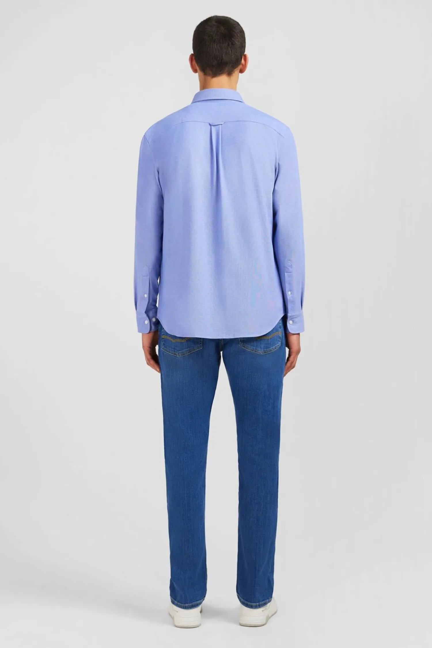 Clearance Cheie i En Coton Pinpoint Beu Homme Chemises