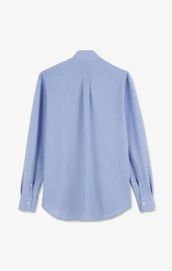 Clearance Cheie i En Coton Pinpoint Beu Homme Chemises