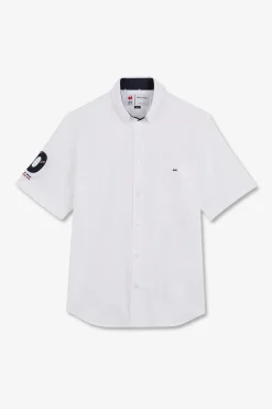 Outlet Cheiette Banche Brodee Xv De France Homme Chemisettes