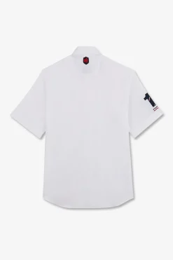 Outlet Cheiette Banche Brodee Xv De France Homme Chemisettes