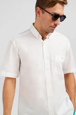 Hot Cheiette Banche En Coton Dobby Homme Chemisettes