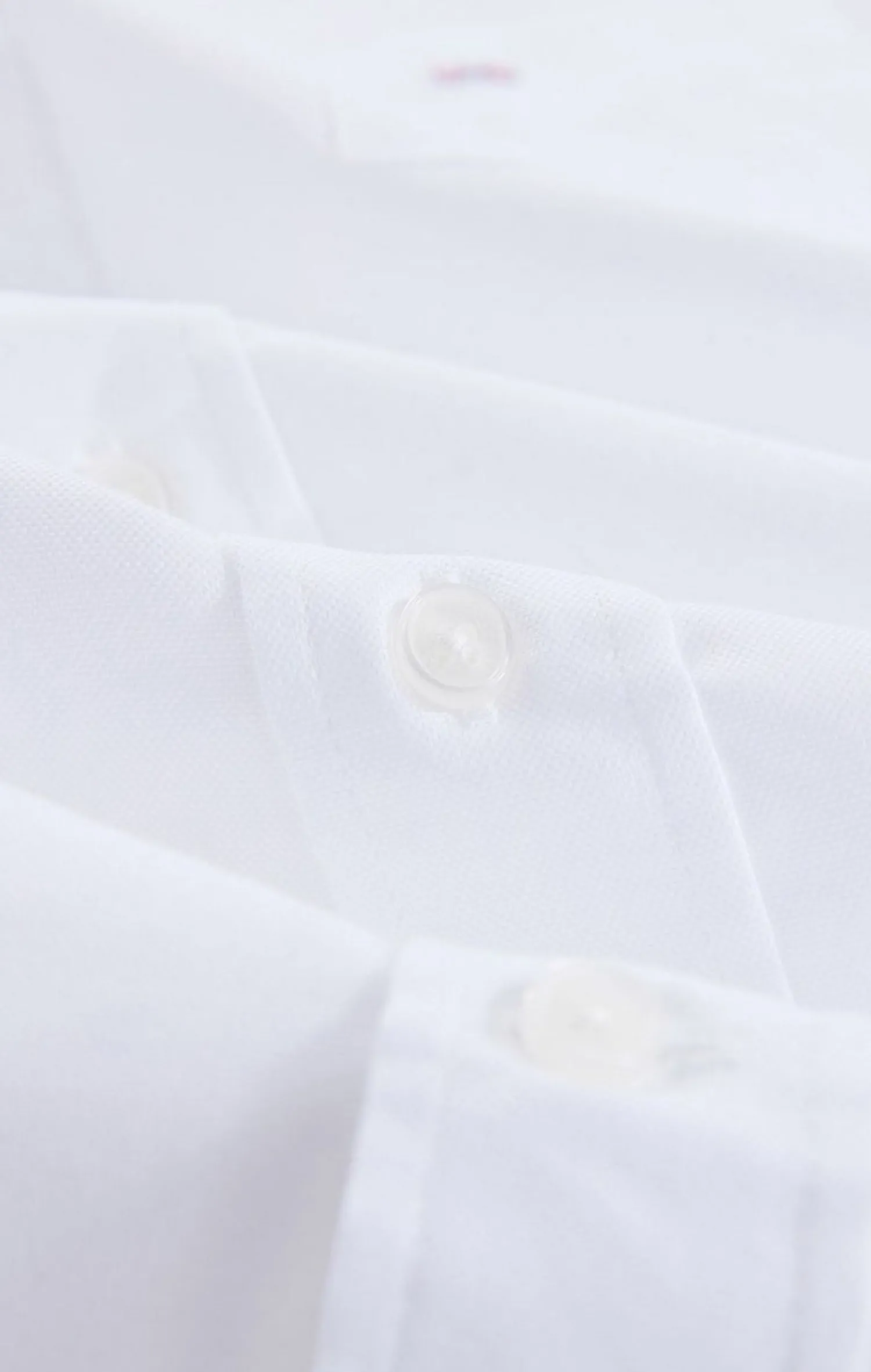 New Cheiette Banche Unie En Coton Homme Chemisettes
