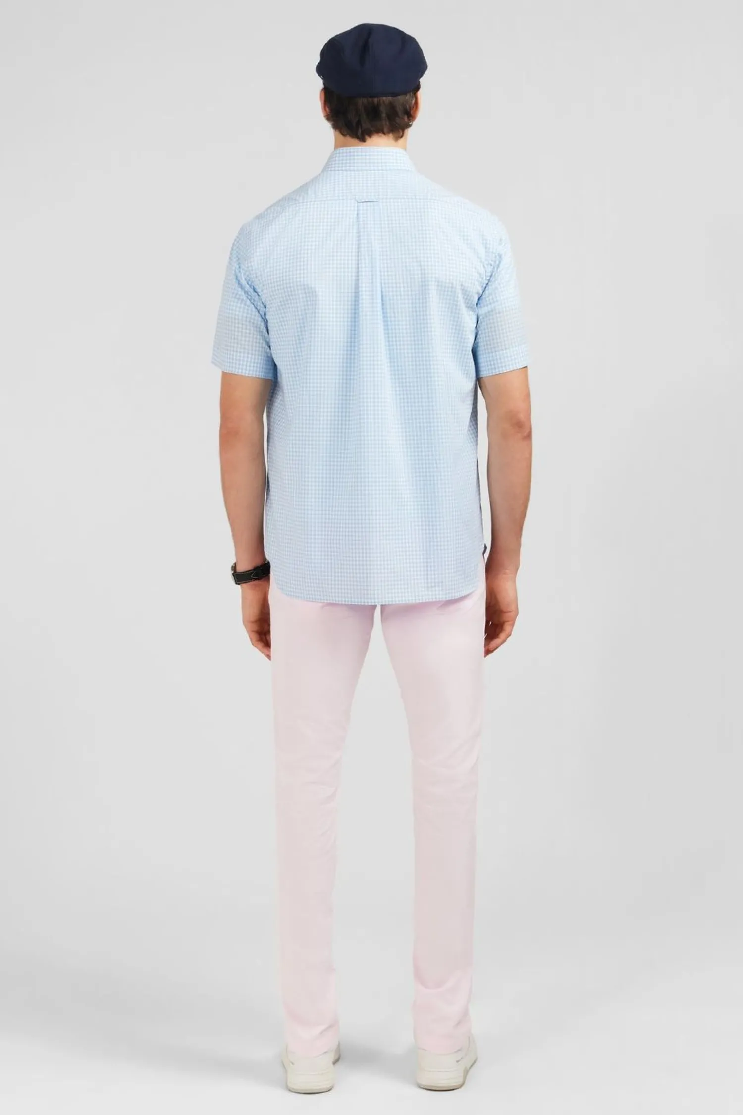 Discount Cheiette Beu Cair A Carreaux Homme Chemisettes