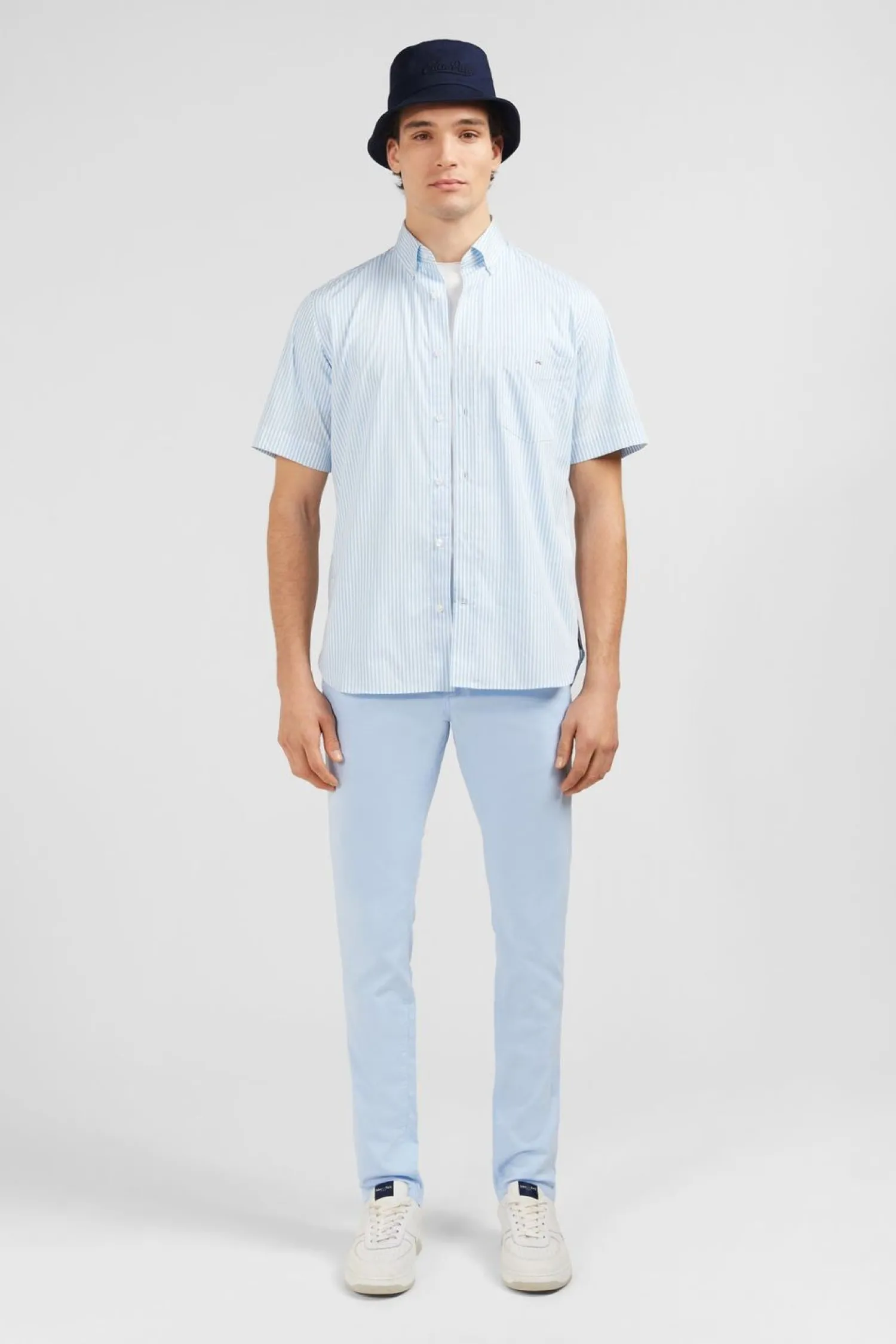 Online Cheiette Beu Cair A Rayure Homme Chemisettes