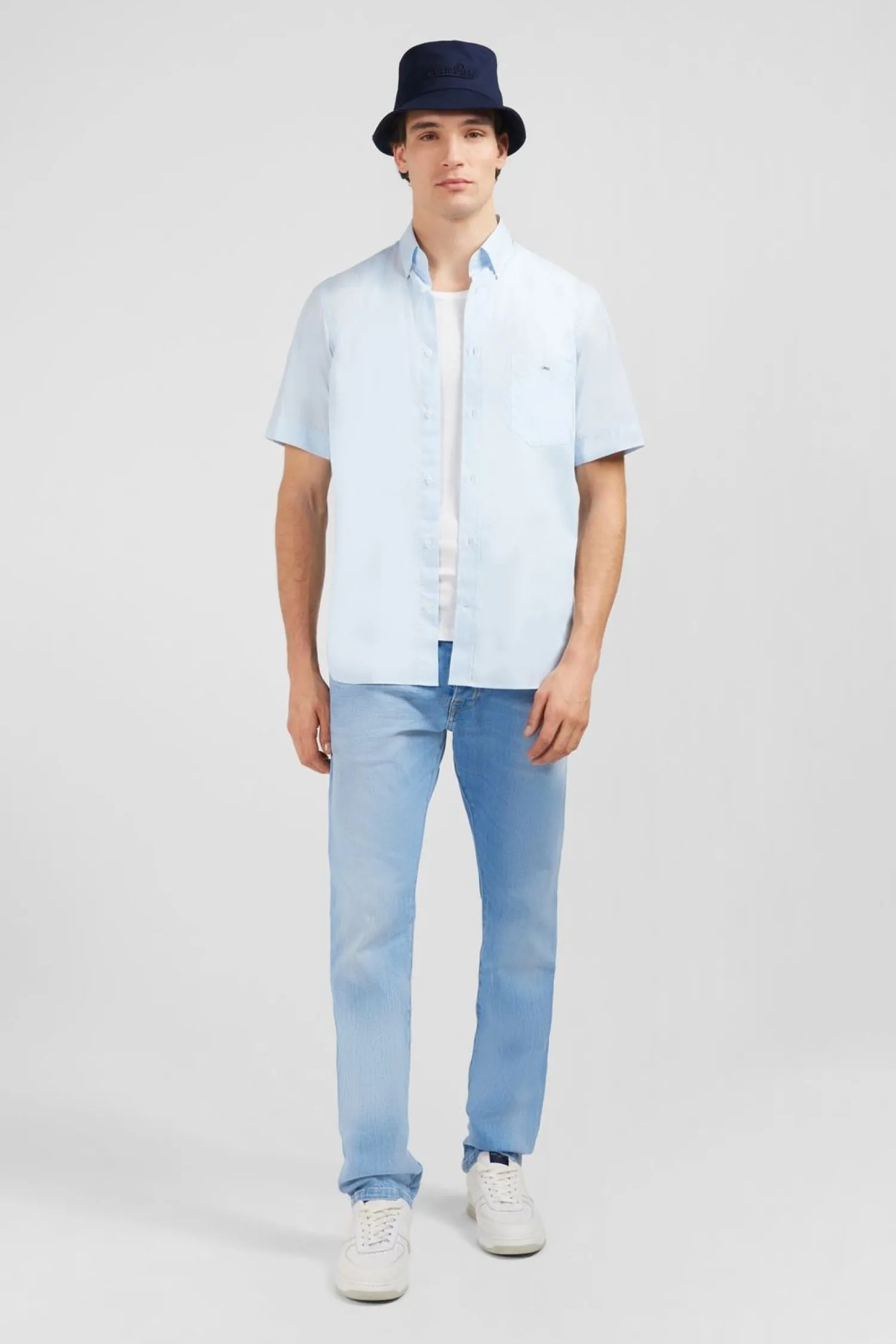 Cheiette Beu Cair En Coton Dobby Homme Chemisettes
