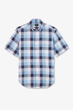 Sale Cheiette Beue A Carreaux Homme Chemisettes
