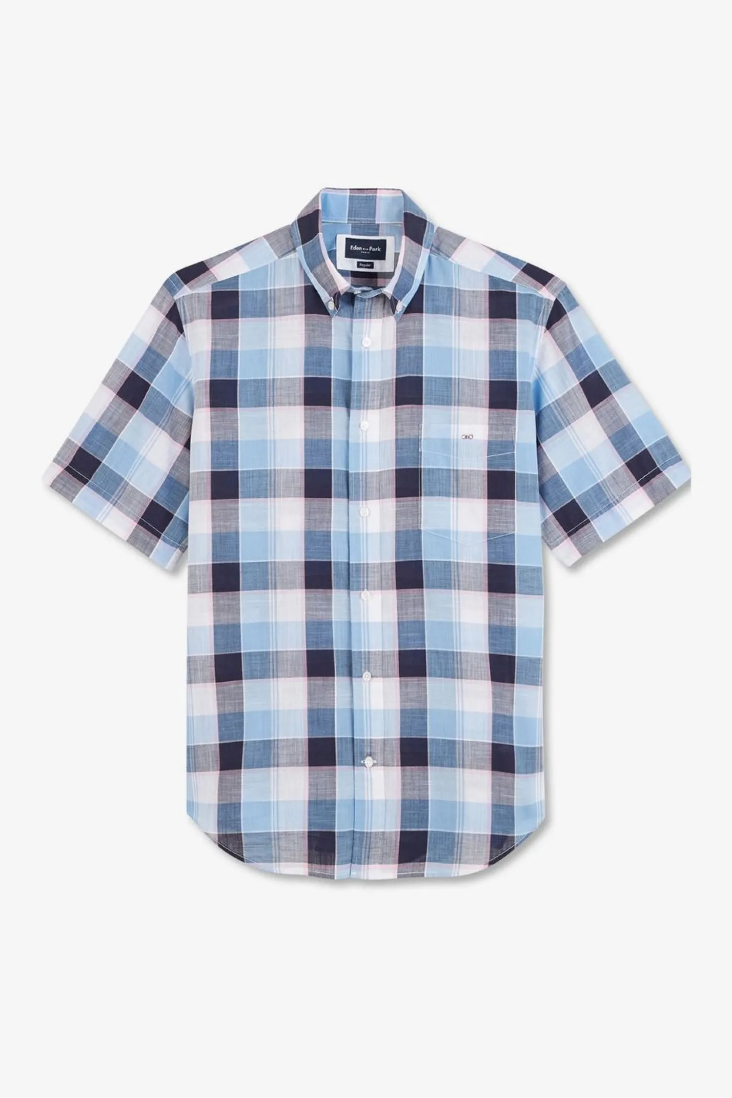 Sale Cheiette Beue A Carreaux Homme Chemisettes