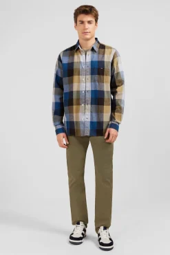 Discount Cheiette Beue A Carreaux Homme Chemises