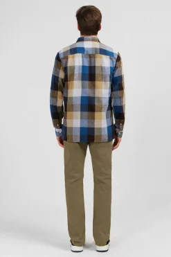 Discount Cheiette Beue A Carreaux Homme Chemises