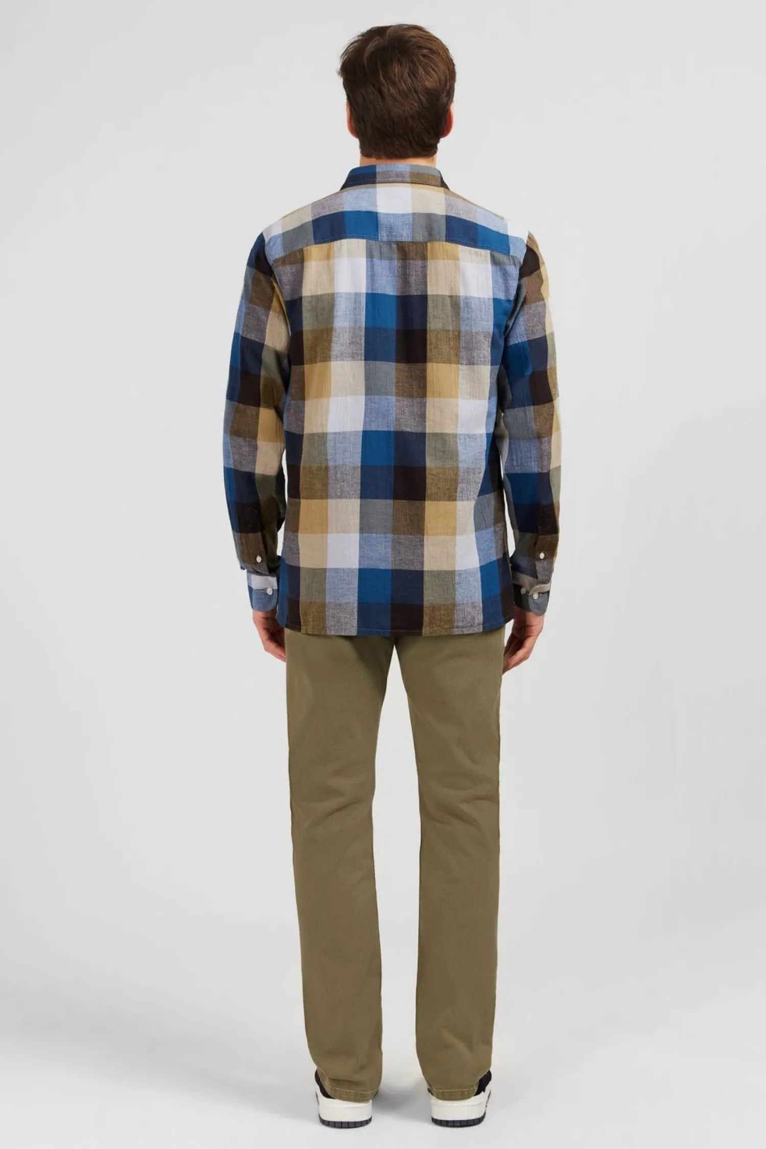 Discount Cheiette Beue A Carreaux Homme Chemises