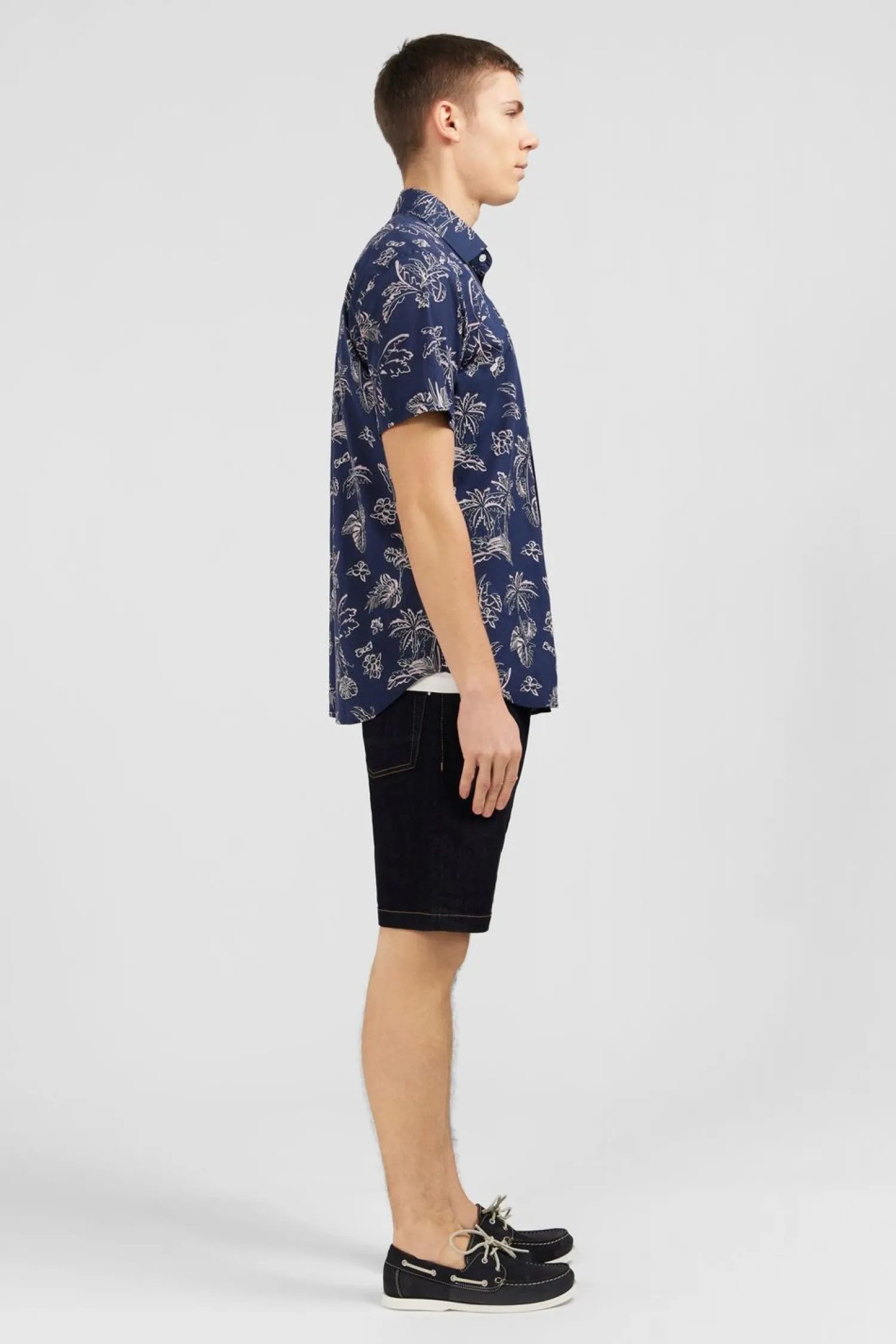 Clearance Cheiette Beu arine Iprie Excuif Feuie Homme Chemisettes