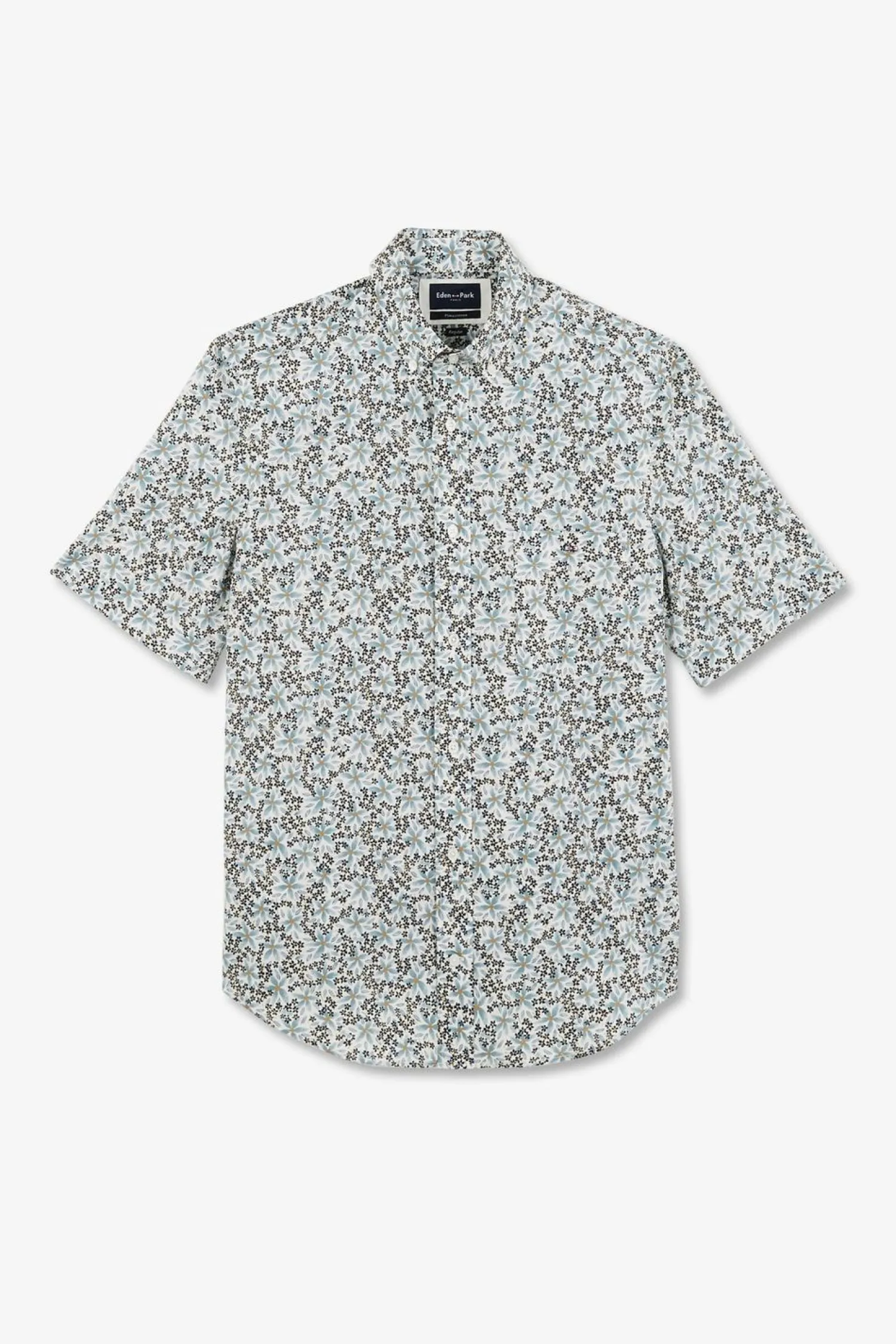 Sale Cheiette En Coton Iprie Ecru Coupe Reguar Homme Chemisettes