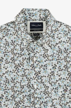 Sale Cheiette En Coton Iprie Ecru Coupe Reguar Homme Chemisettes