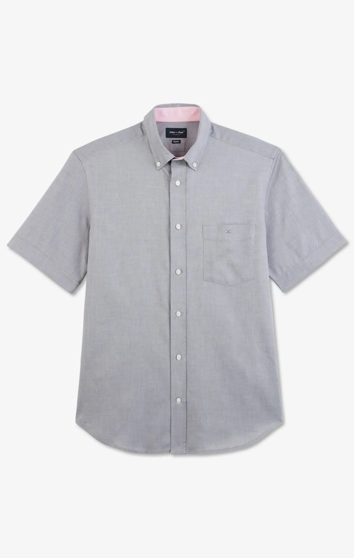 Hot Cheiette Grie Unie En Coton Homme Chemisettes