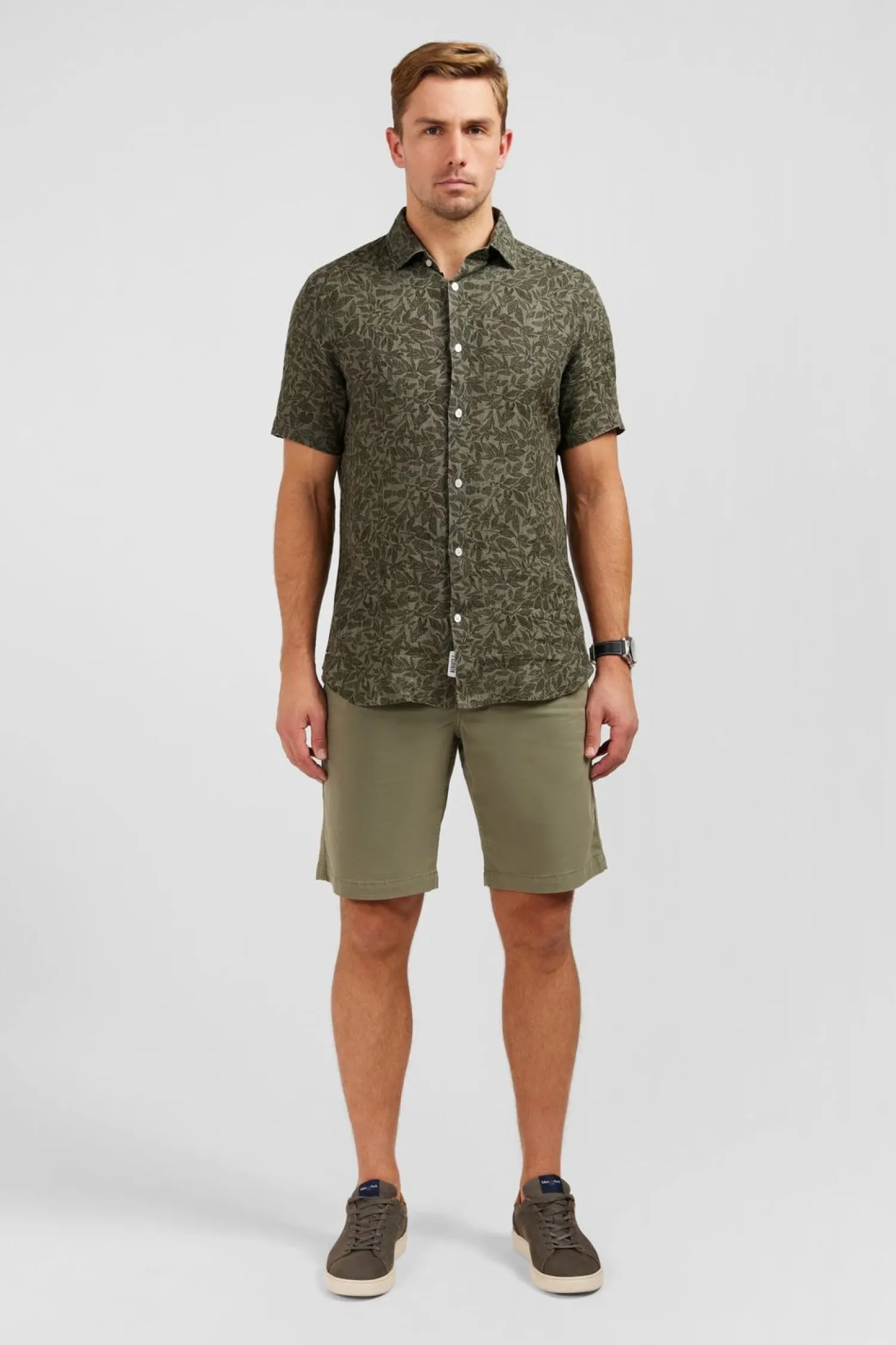 Online Cheiette Kaki Iprie Excuif Feuie Homme Chemisettes