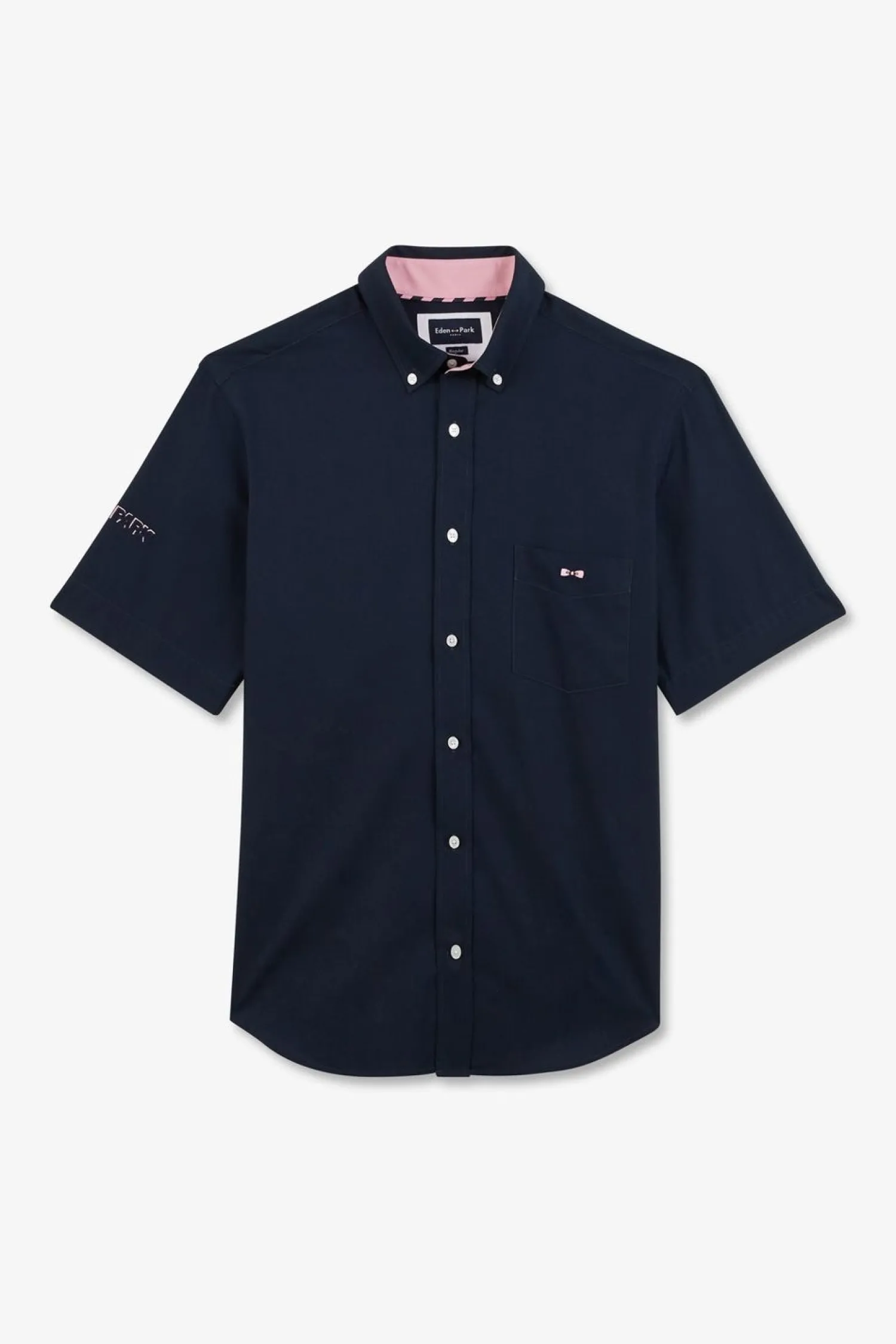 Sale Cheiette anche Courte Beu arine Brodee Nuero 10 Homme Chemisettes