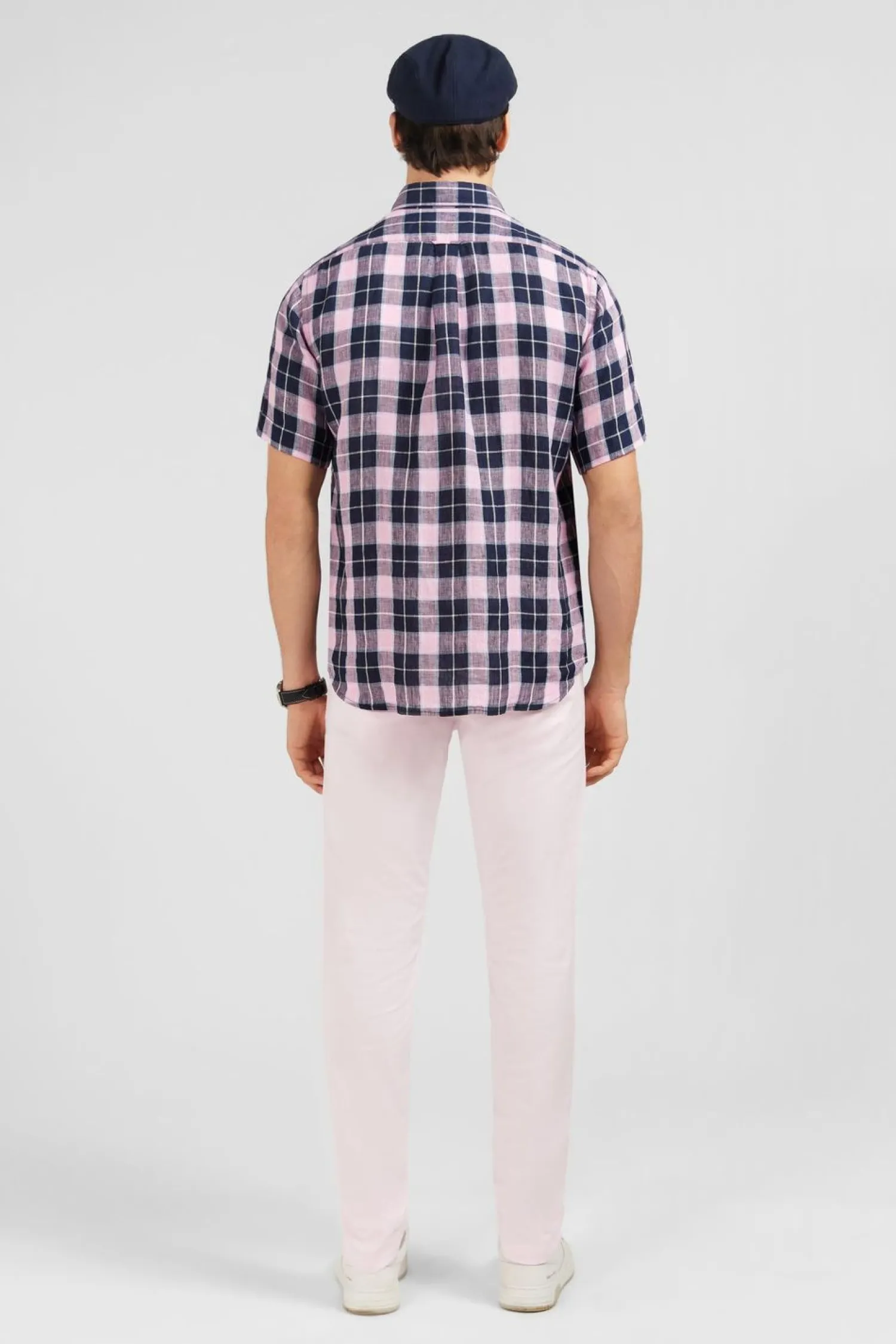Discount Cheiette Roe A Carreaux Homme Chemisettes