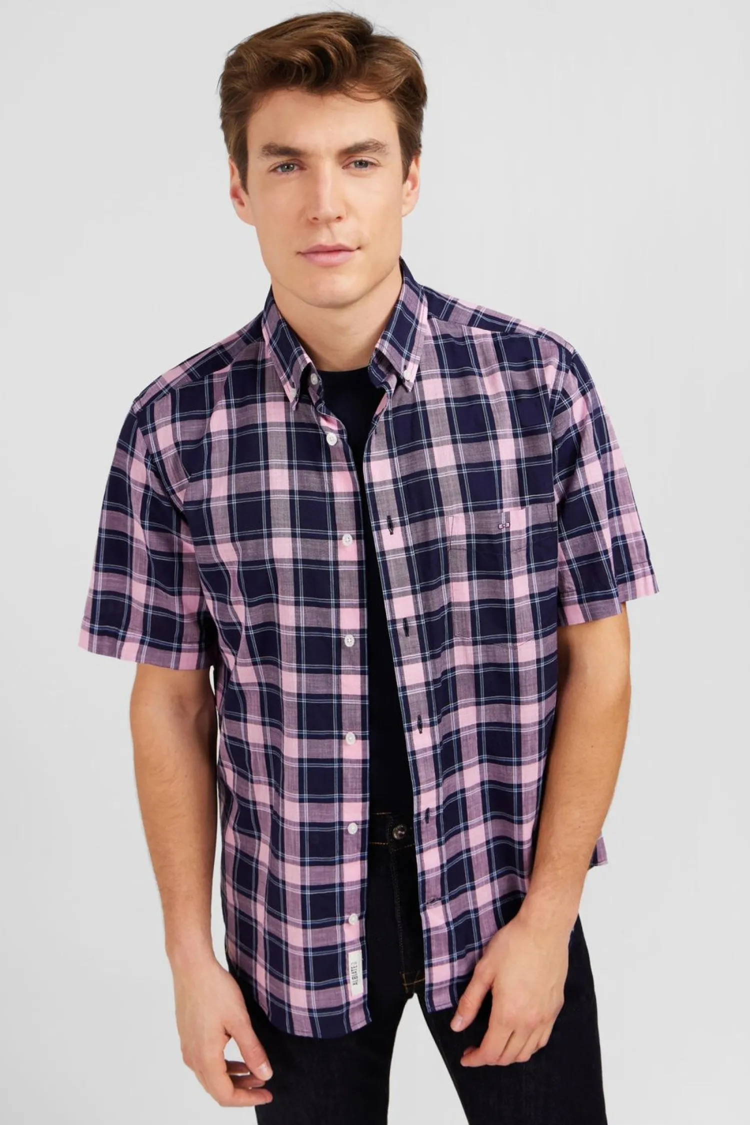 Outlet Cheiette Roe A Carreaux Homme Chemisettes