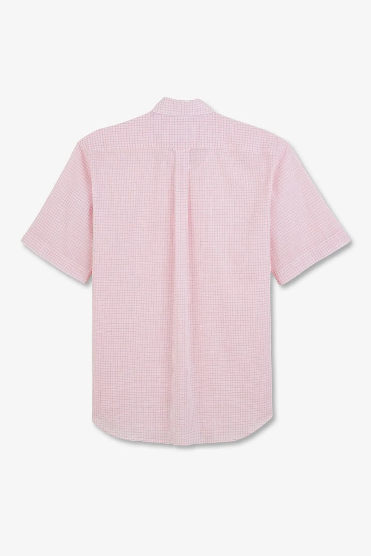 Best Cheiette Roe A Carreaux En Coton Dobby Homme Chemisettes