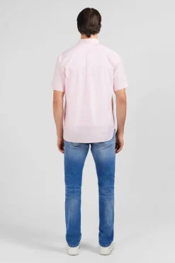 Sale Cheiette Roe En Coton Dobby Homme Chemisettes