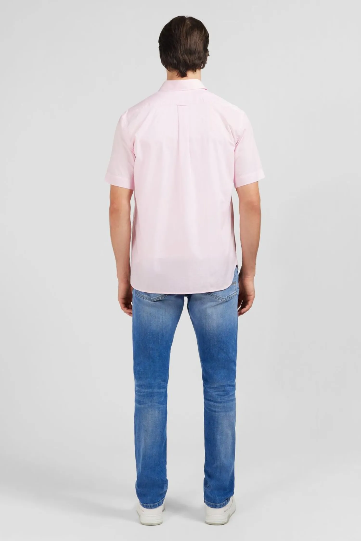 Sale Cheiette Roe En Coton Dobby Homme Chemisettes