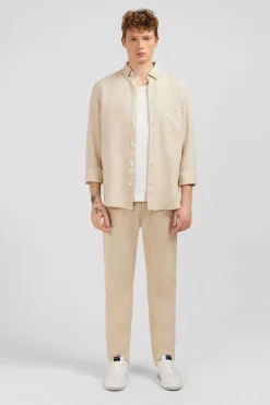 Best Cheie Unie Beige En in Homme Chemises