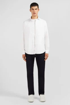 Hot Cheie Unie Banche En Coton Coupe Caique Homme Chemises
