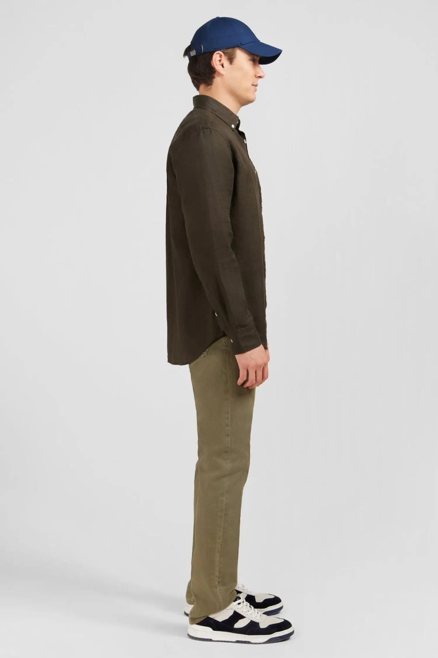 Clearance Cheie Unie Kaki En in Homme Chemises