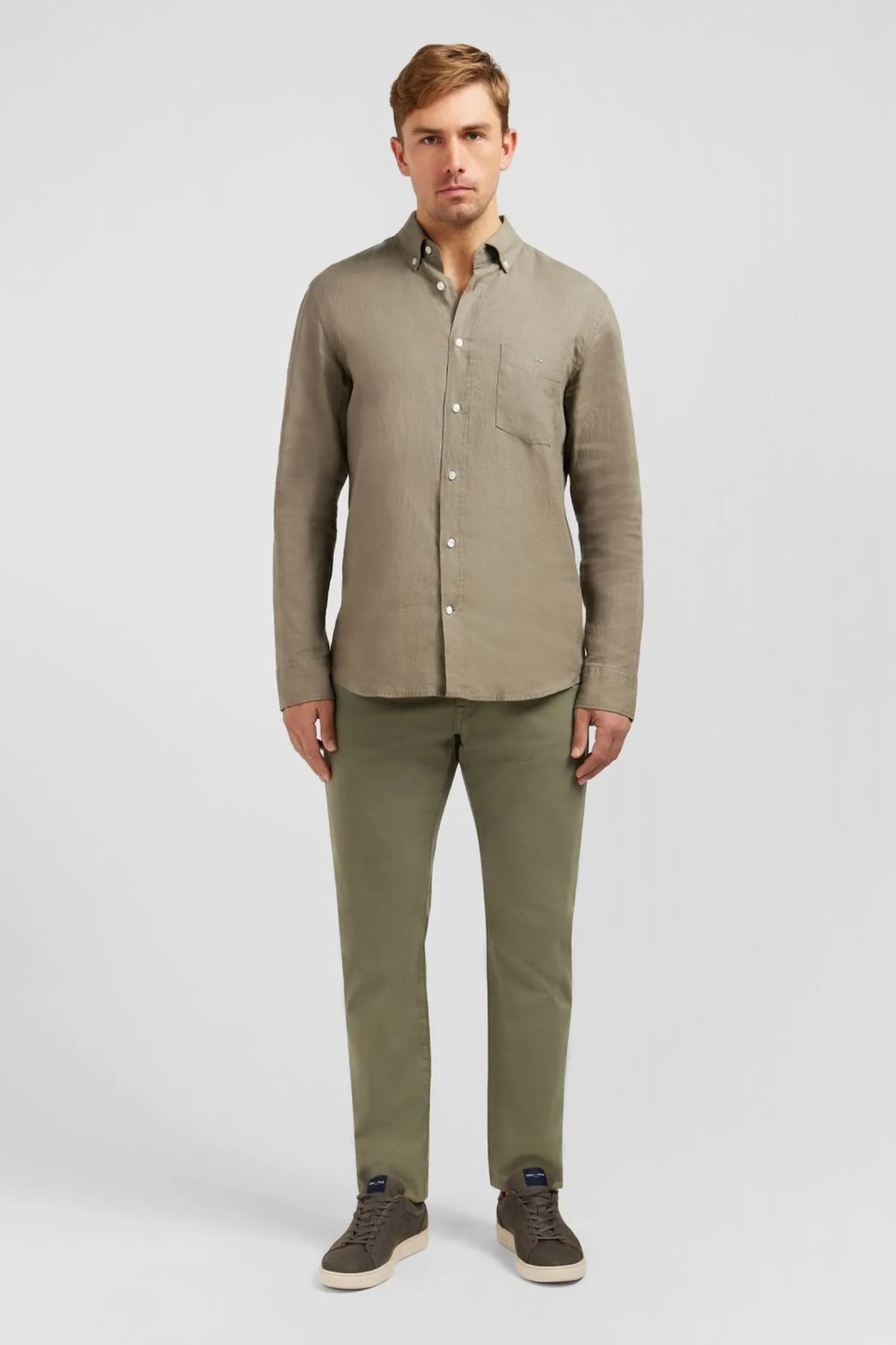 Discount Cheie Unie Kaki En in Homme Chemises