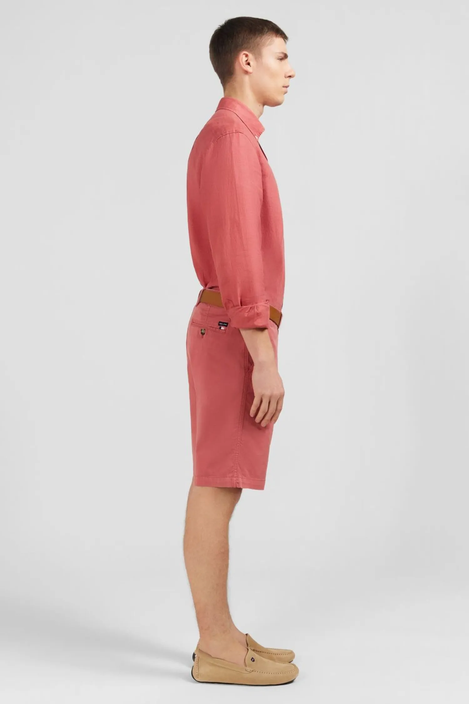 Discount Cheie Unie Rouge Brique En in Homme Chemises