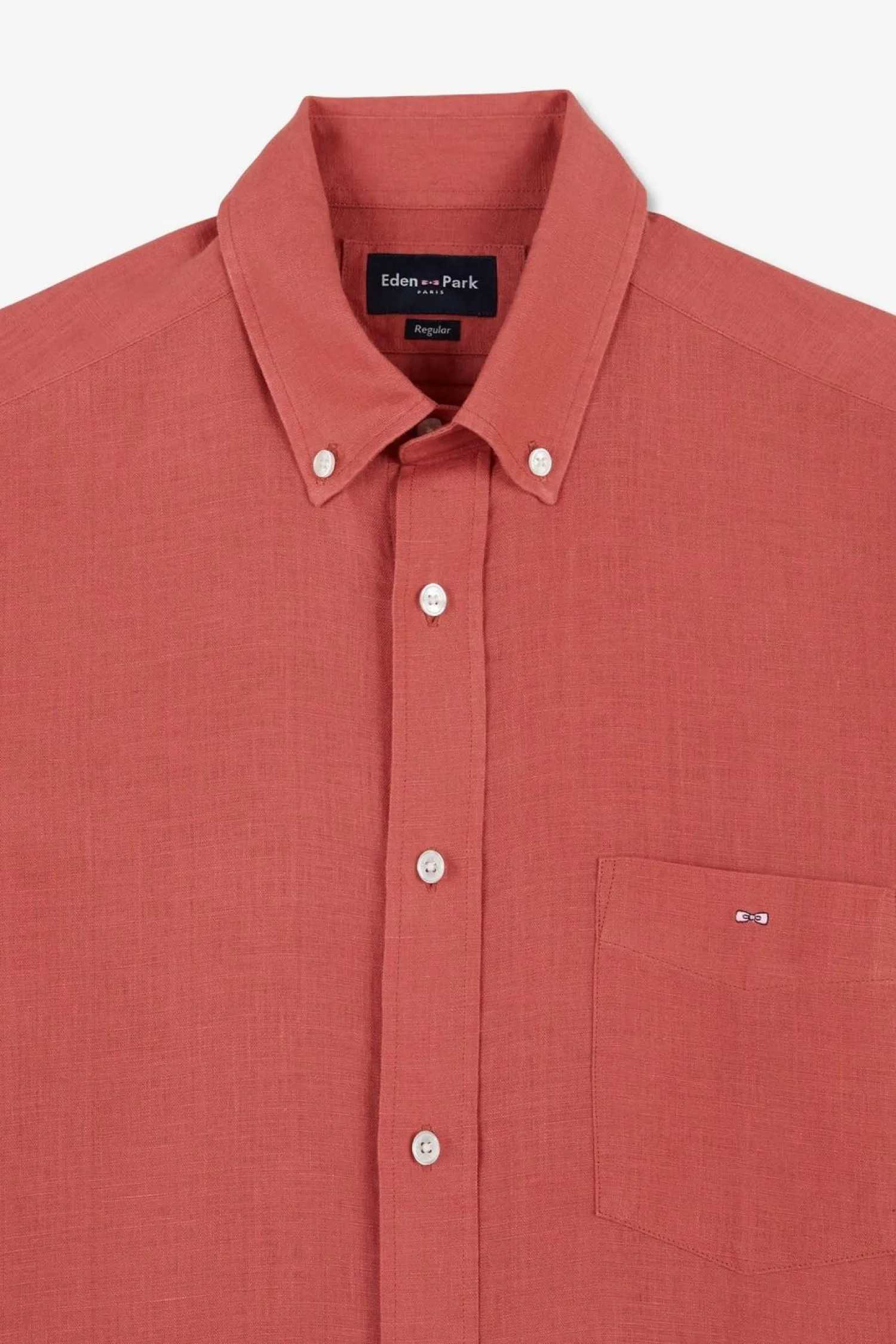 Discount Cheie Unie Rouge Brique En in Homme Chemises