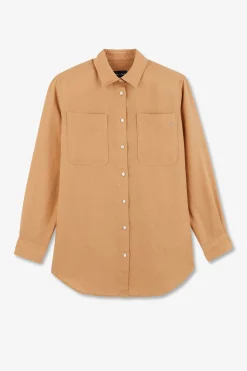 Outlet Chemisier Beige Uni Femme Chemises