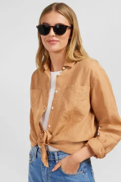 Outlet Chemisier Beige Uni Femme Chemises