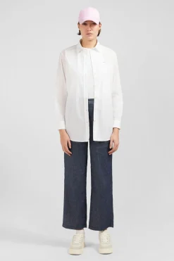 Sale Chemisier Blanc A Manches Longues Femme Chemises