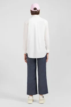 Sale Chemisier Blanc A Manches Longues Femme Chemises
