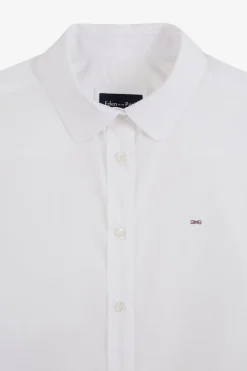 Sale Chemisier Blanc A Manches Longues Femme Chemises