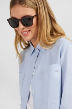 Best Chemisier Bleu Clair Uni Femme Chemises