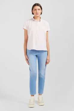 Sale Chemisier Rose A Manches Courtes Femme Chemises
