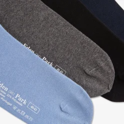 New Coffret De Quatre Paires De Chaussettes Unies Homme Chaussettes