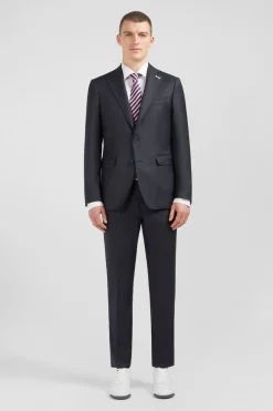 Hot Costume Regular En Laine Gris Fonce Homme Blazers Et Costumes
