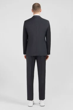 Hot Costume Regular En Laine Gris Fonce Homme Blazers Et Costumes