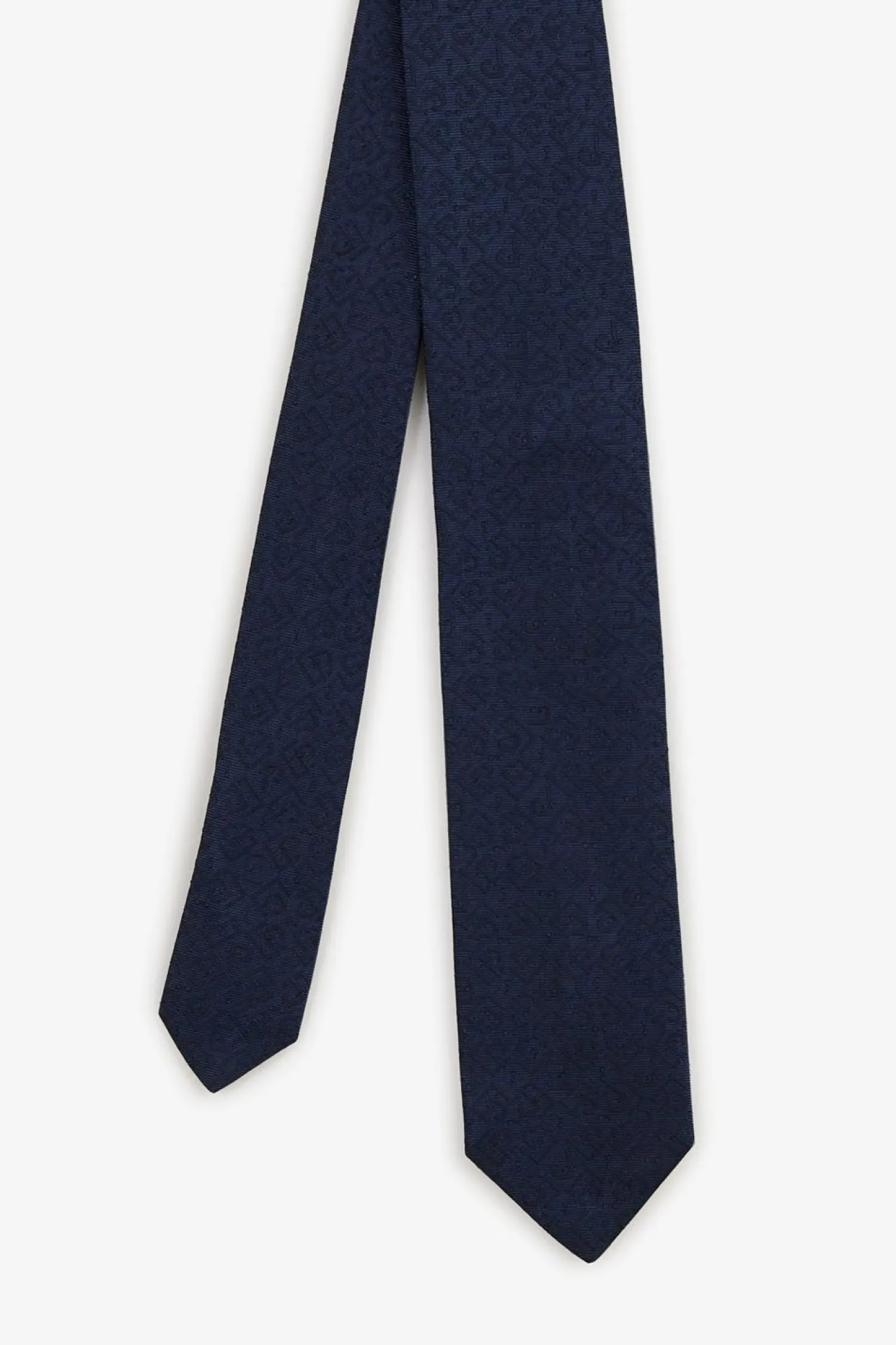 Outlet Cravate Bleu Fonce A Micros-Motifs Exclusifs Homme Cravates & Noeuds Papillon