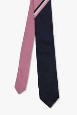 Hot Cravate Colorblock Rose Homme Cravates & Noeuds Papillon