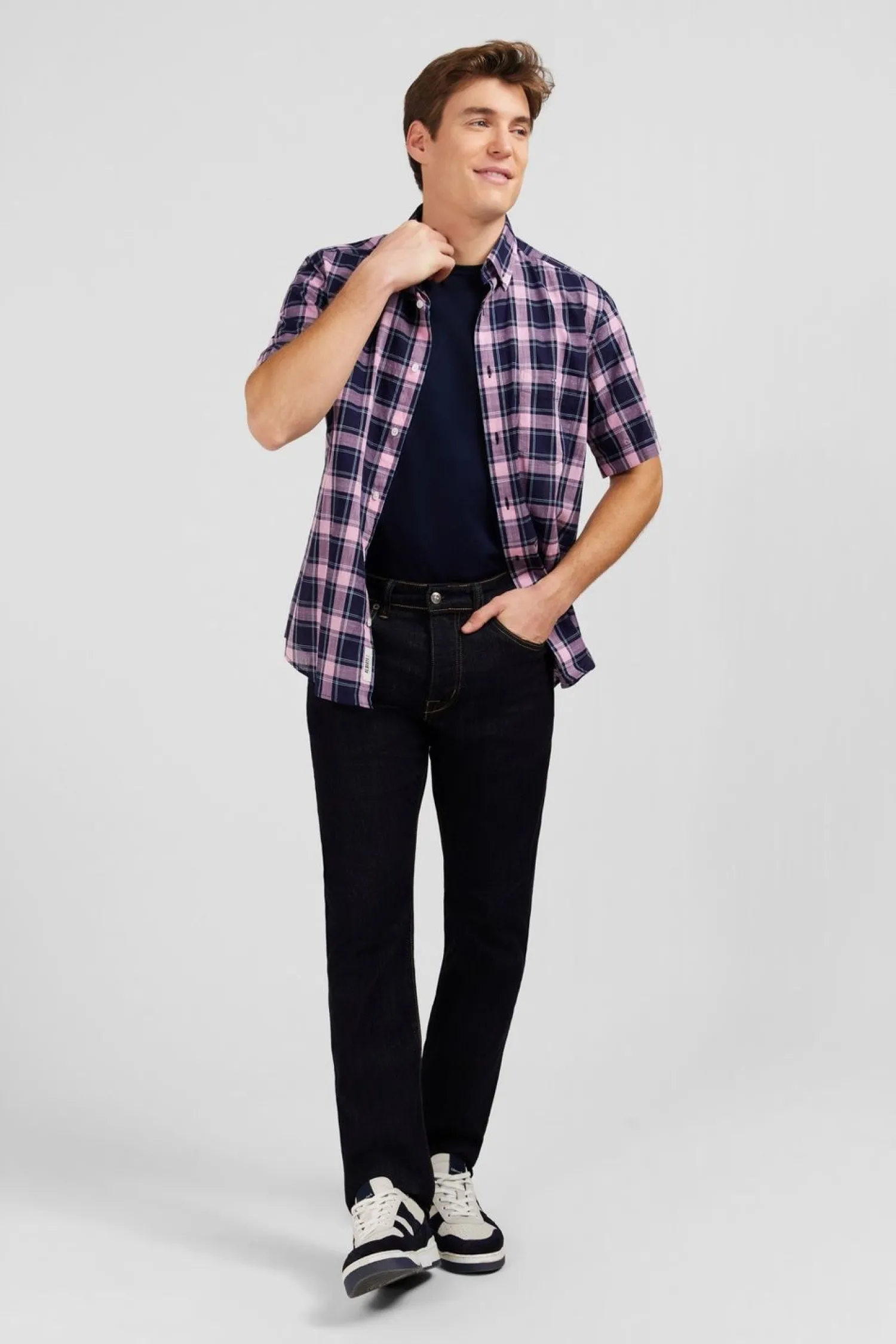 Best Jean Bleu Marine En Coton Extensible Homme Pantalons