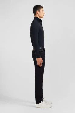 Sale Jean Bleu Marine En Coton Extensible Homme Pantalons