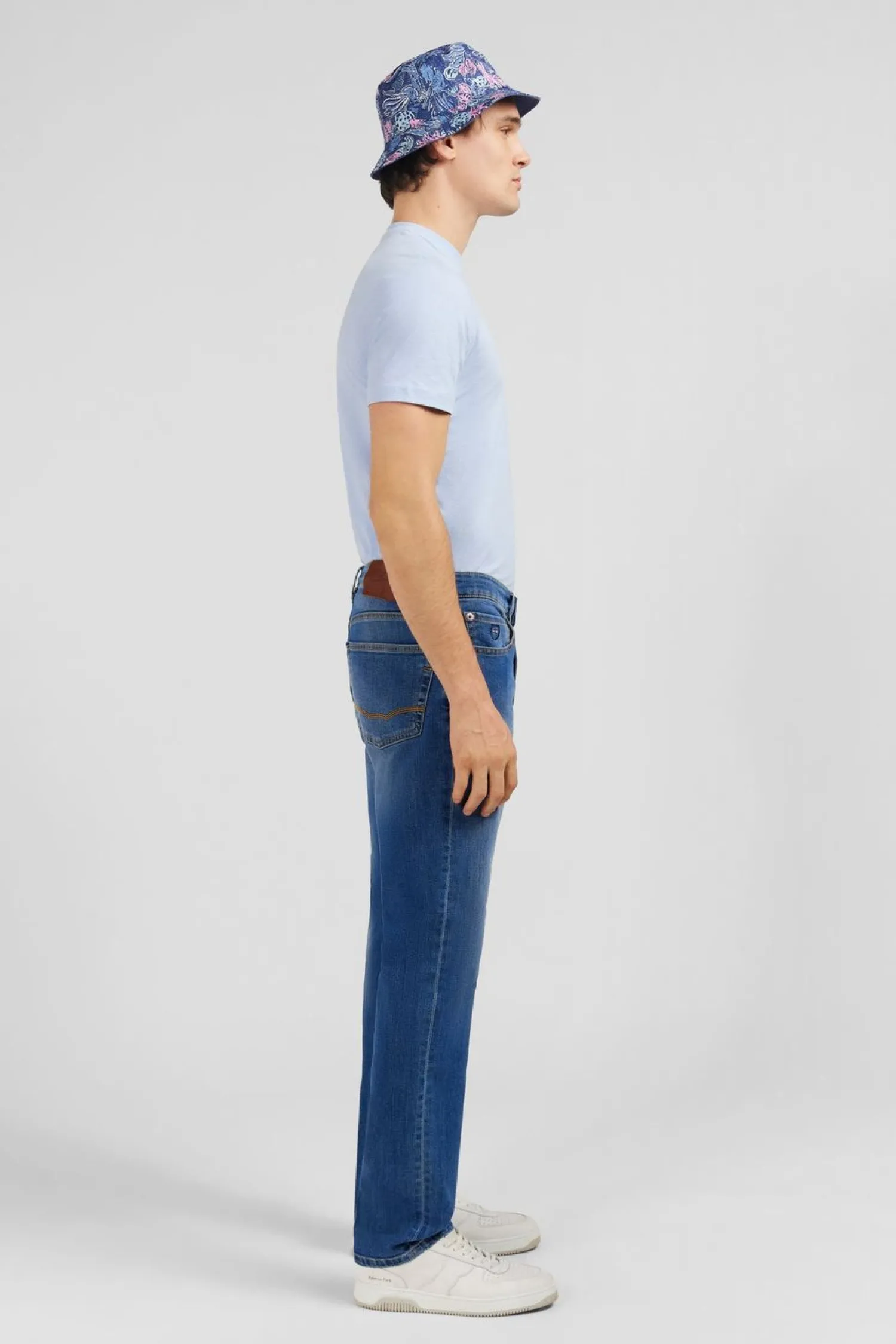 New Jean Bleu 5 Poches Homme Pantalons