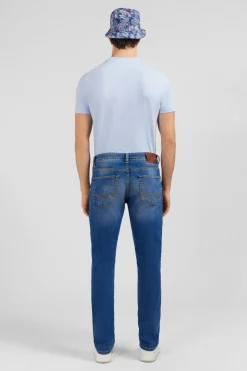 New Jean Bleu 5 Poches Homme Pantalons