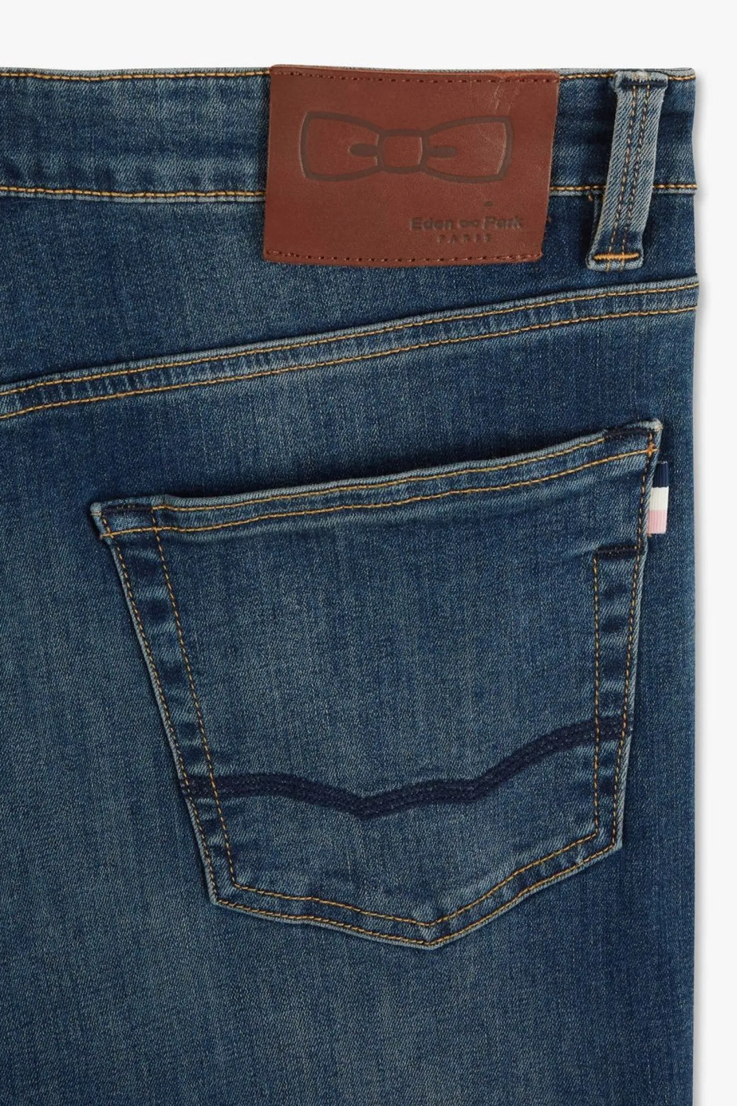 Sale Jean Bleu 5 Poches Homme Pantalons