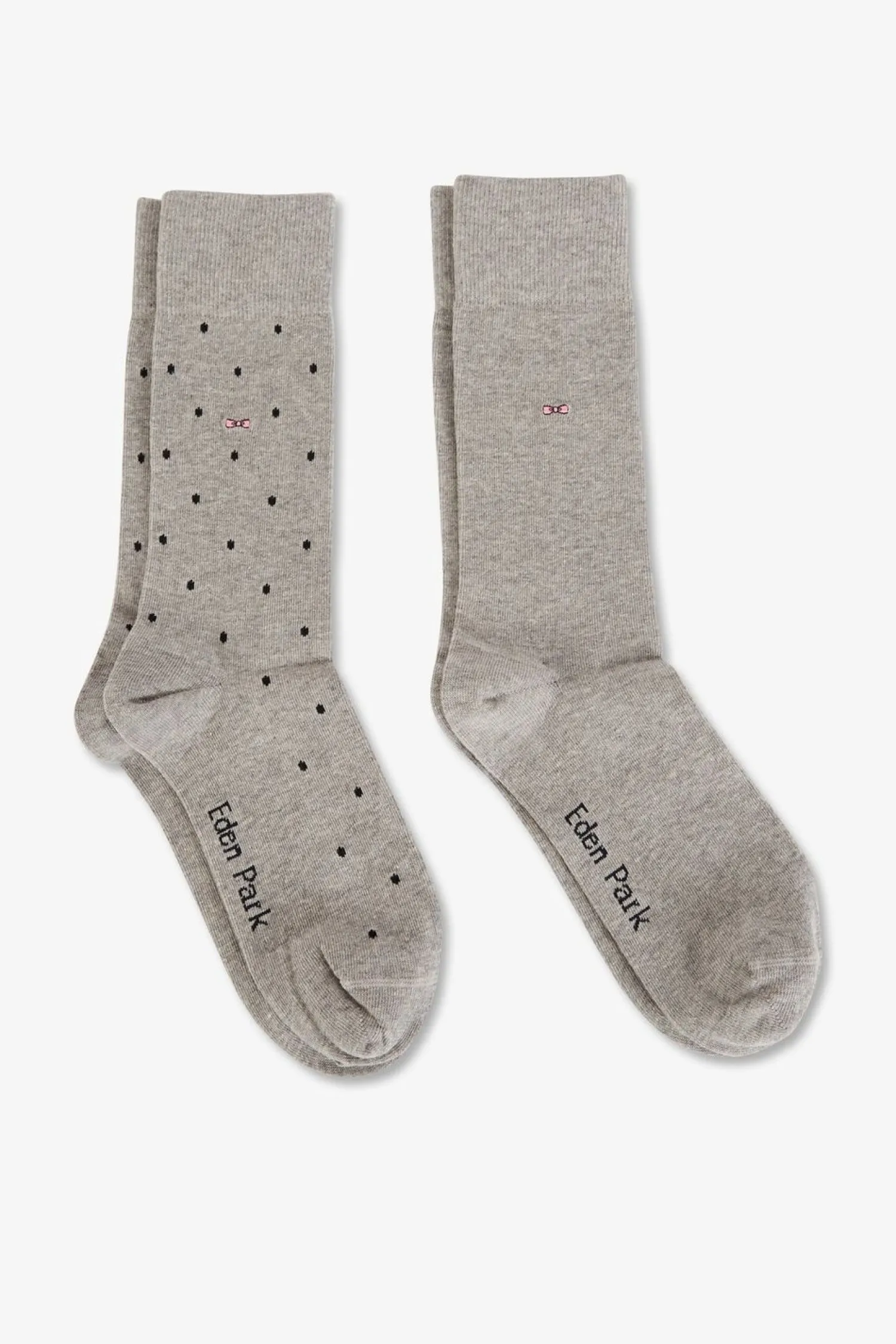 Lot De 2 Paires De Chaussettes Grises En Coton Stretch Homme Chaussettes