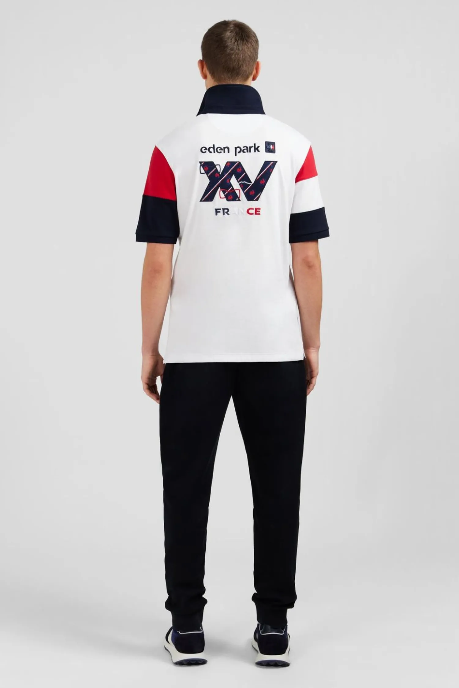 aiot Banc Coorbock anche Courte A Broderie Xv De France Homme Maillots De Rugby